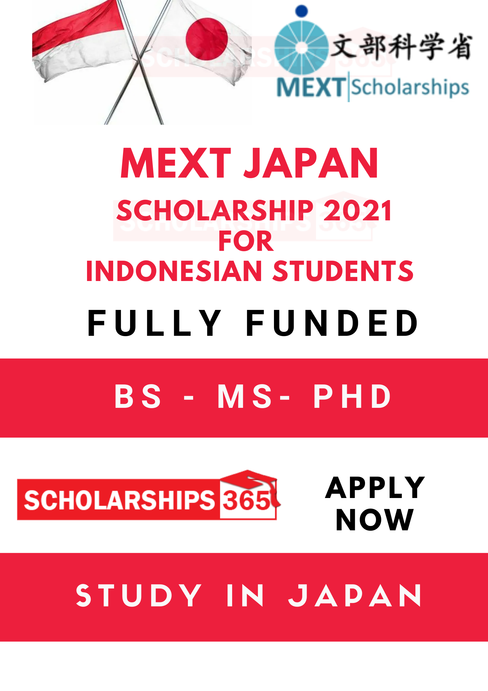 MEXT Scholarship 2021 For Indonesian Students - Fully Funded